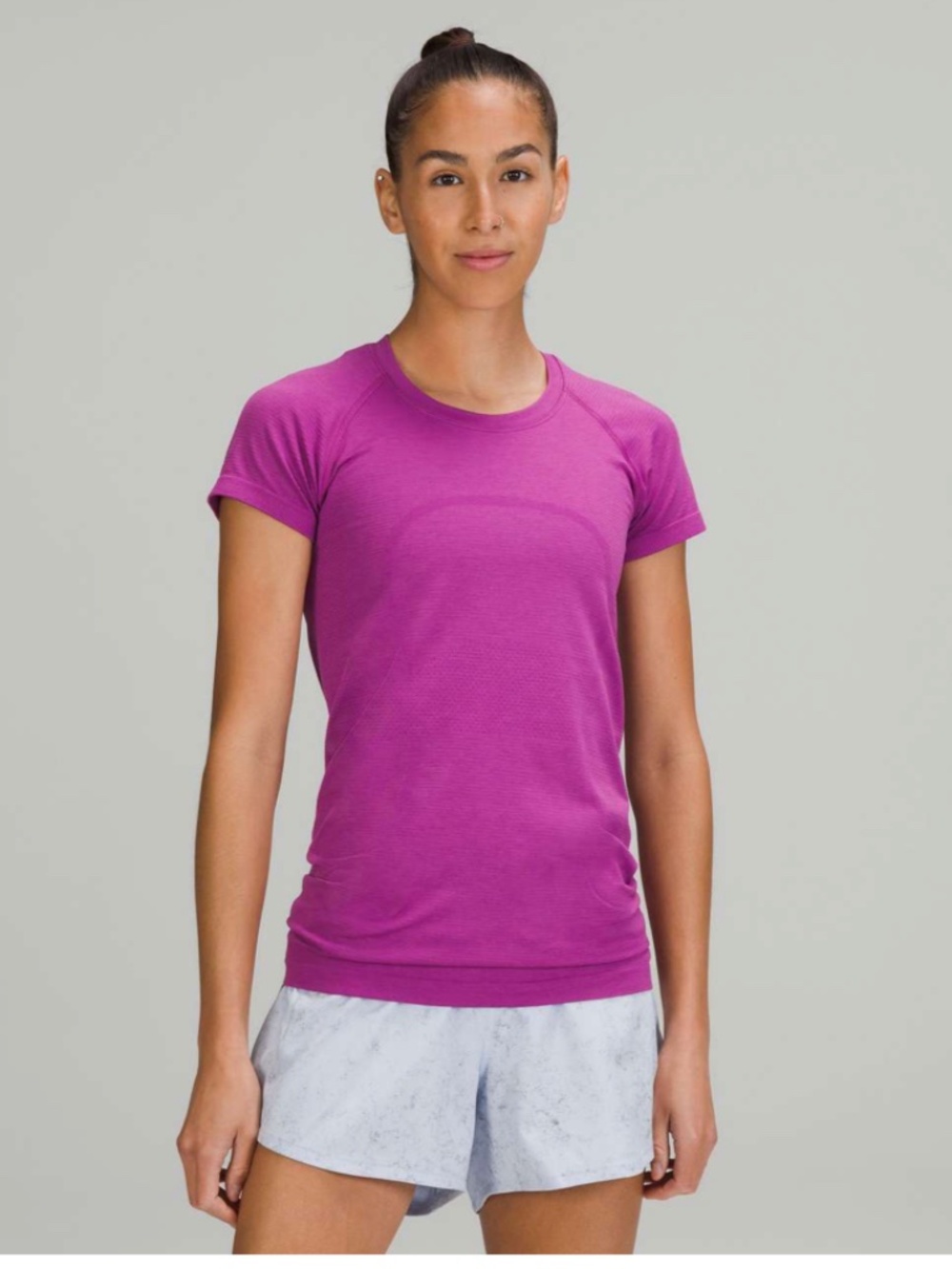 Lululemon Swiftly Tech Short Sleeve Shirt 2.0, Purple, Size 4